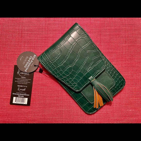 K. Carroll Bags New K Carroll Harper Crossbody Emerald Green Poshmark